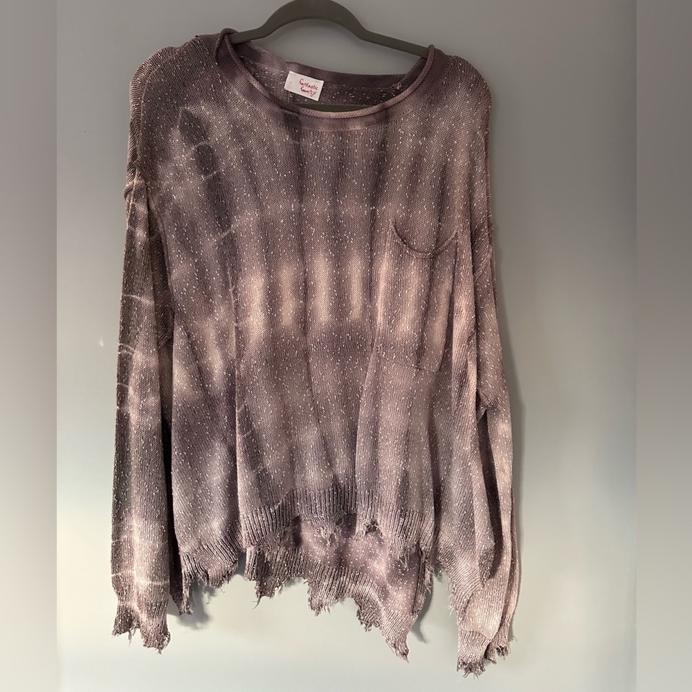 Fantastic Fawn Purple Sweater